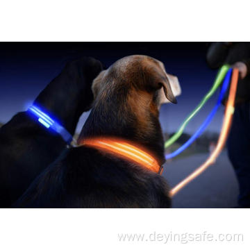 Pets Collars Adjustable Polyester Glow In Night